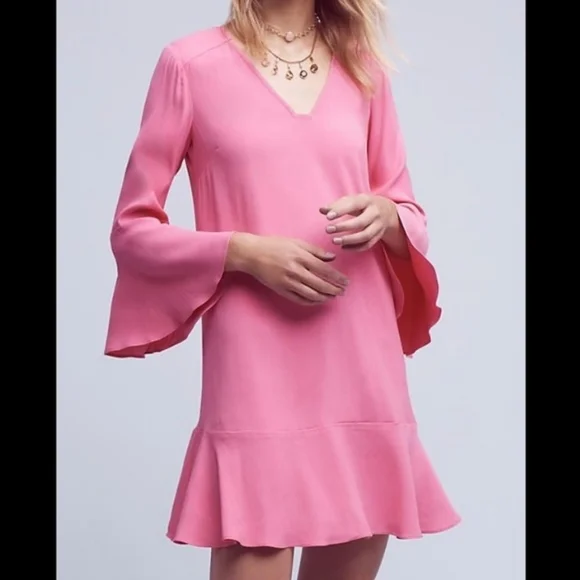 Anthropologie HD n Paris Carissa Bell Sleeve Dress - Picture 2 of 11